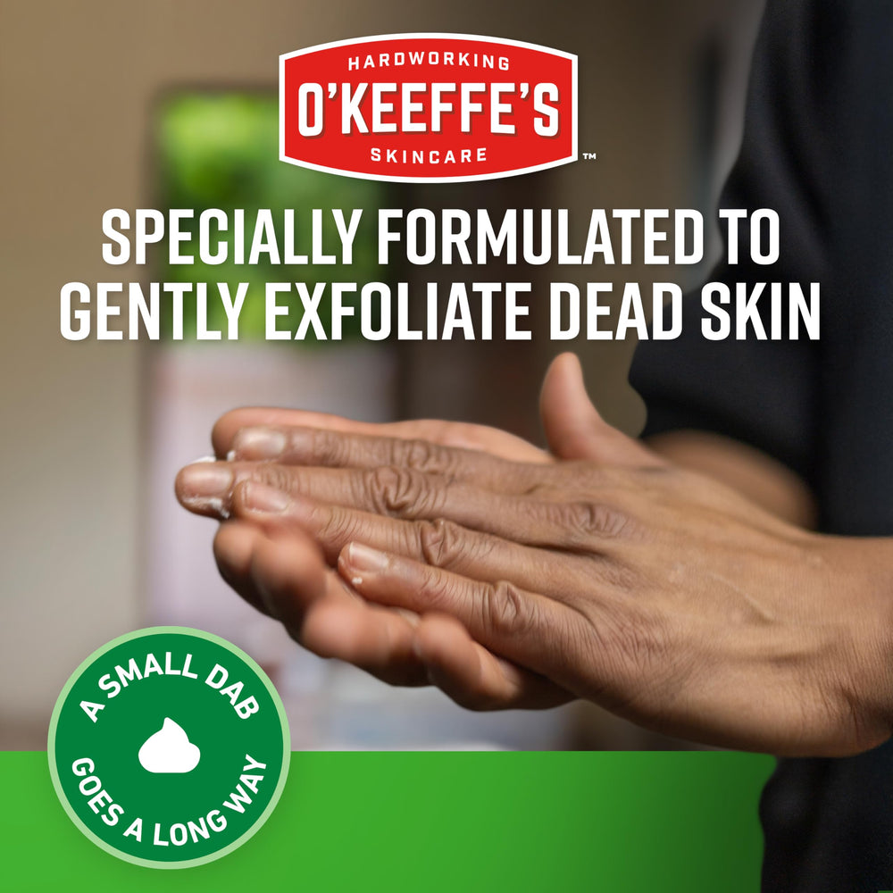 O'Keeffe's being applied to rough hands providing instant relief