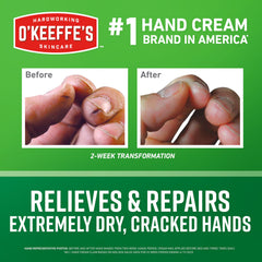 O'Keeffe's open jar showing creamy texture and deep hydration
