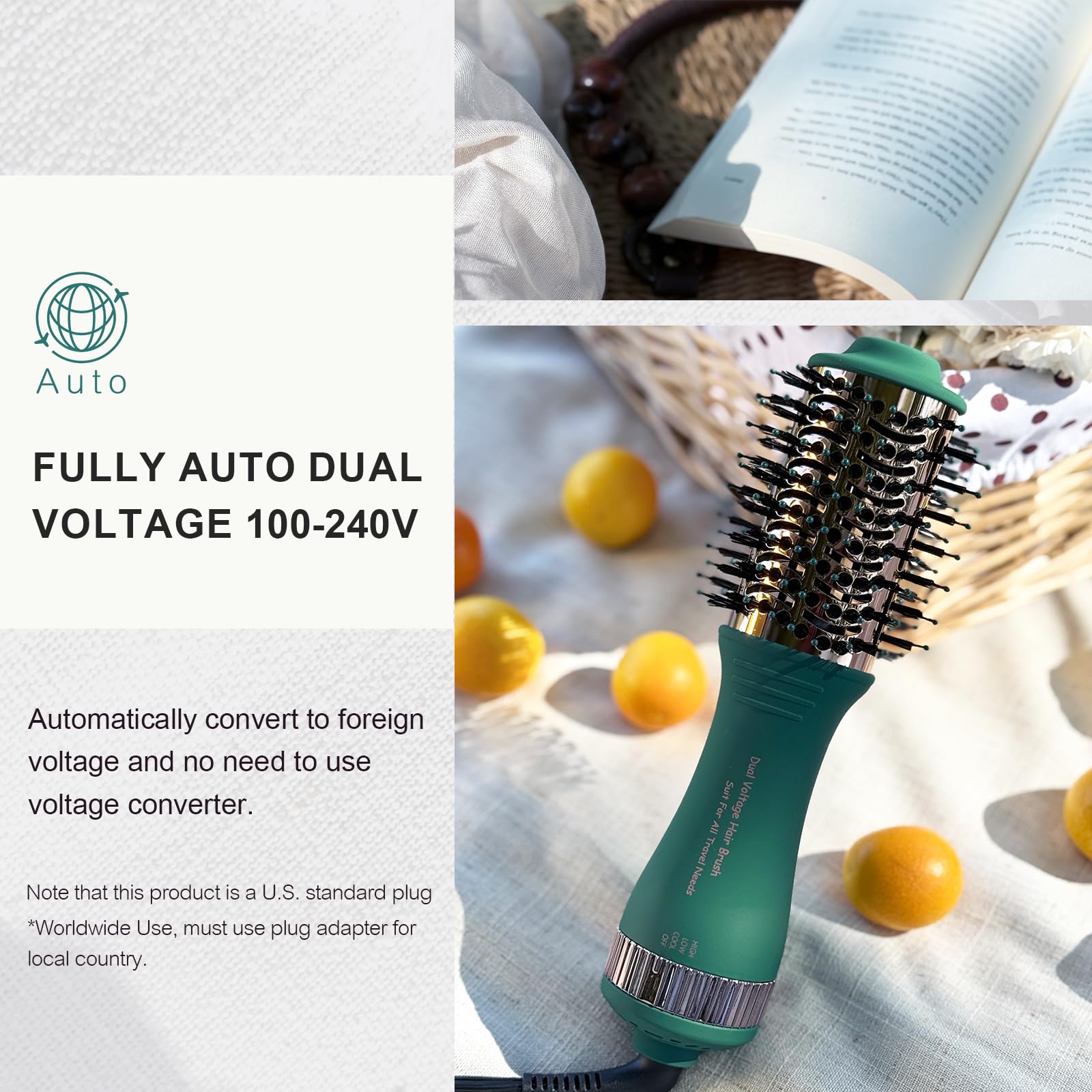 Olaermoso tangle-free bristles detail delivering smooth styling benefit