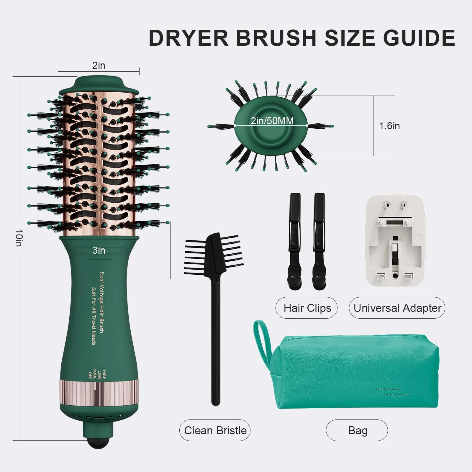Olaermoso being used to dry hair for quick salon-style blowout benefit