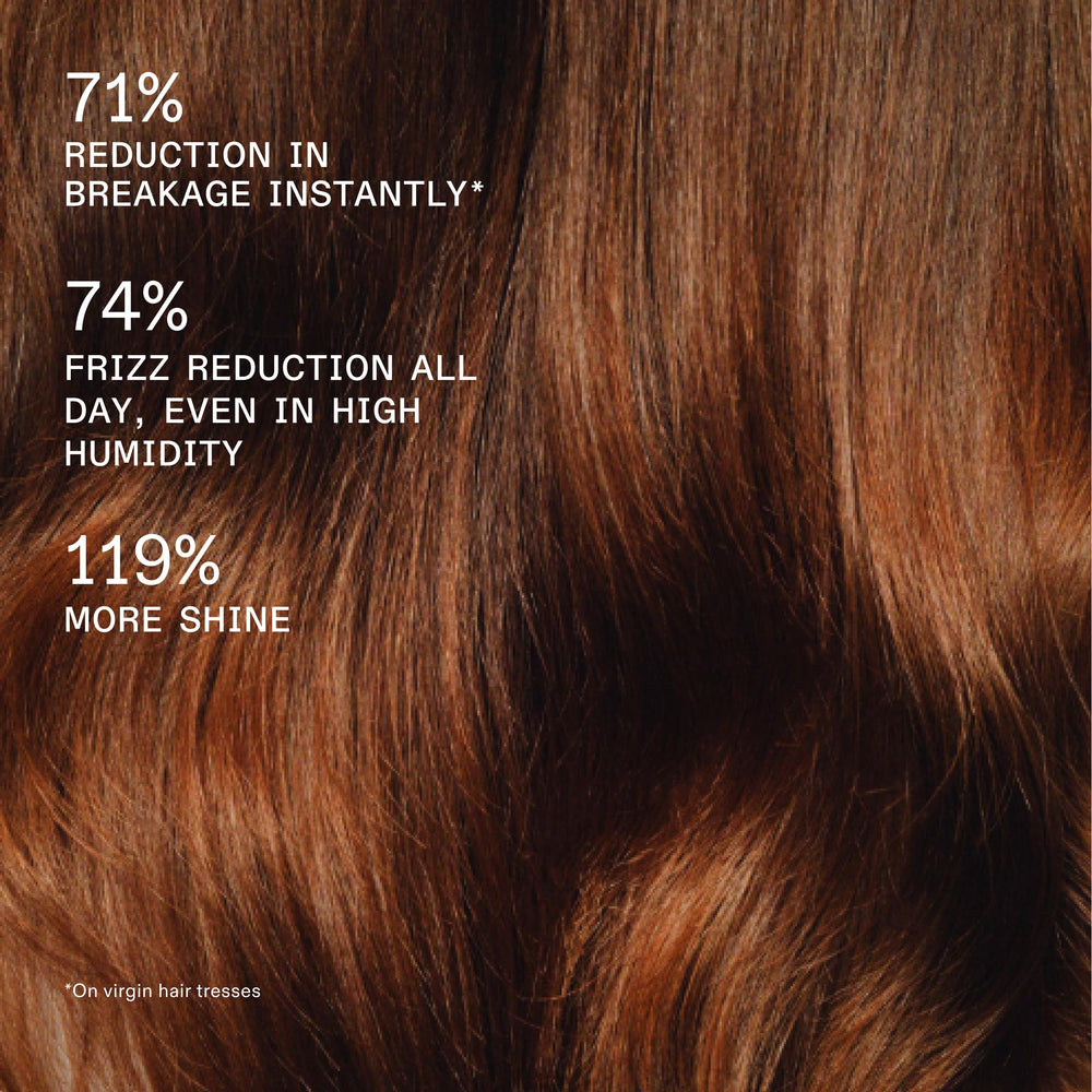 Olaplex application on mid-lengths and ends showing even coverage benefit