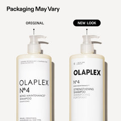 Close-up lather texture of Olaplex N°.4 demonstrating rich foam and gentle cleansing