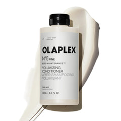 Olaplex N°.5FINE front bottle showing packaging and benefit of lightweight volume