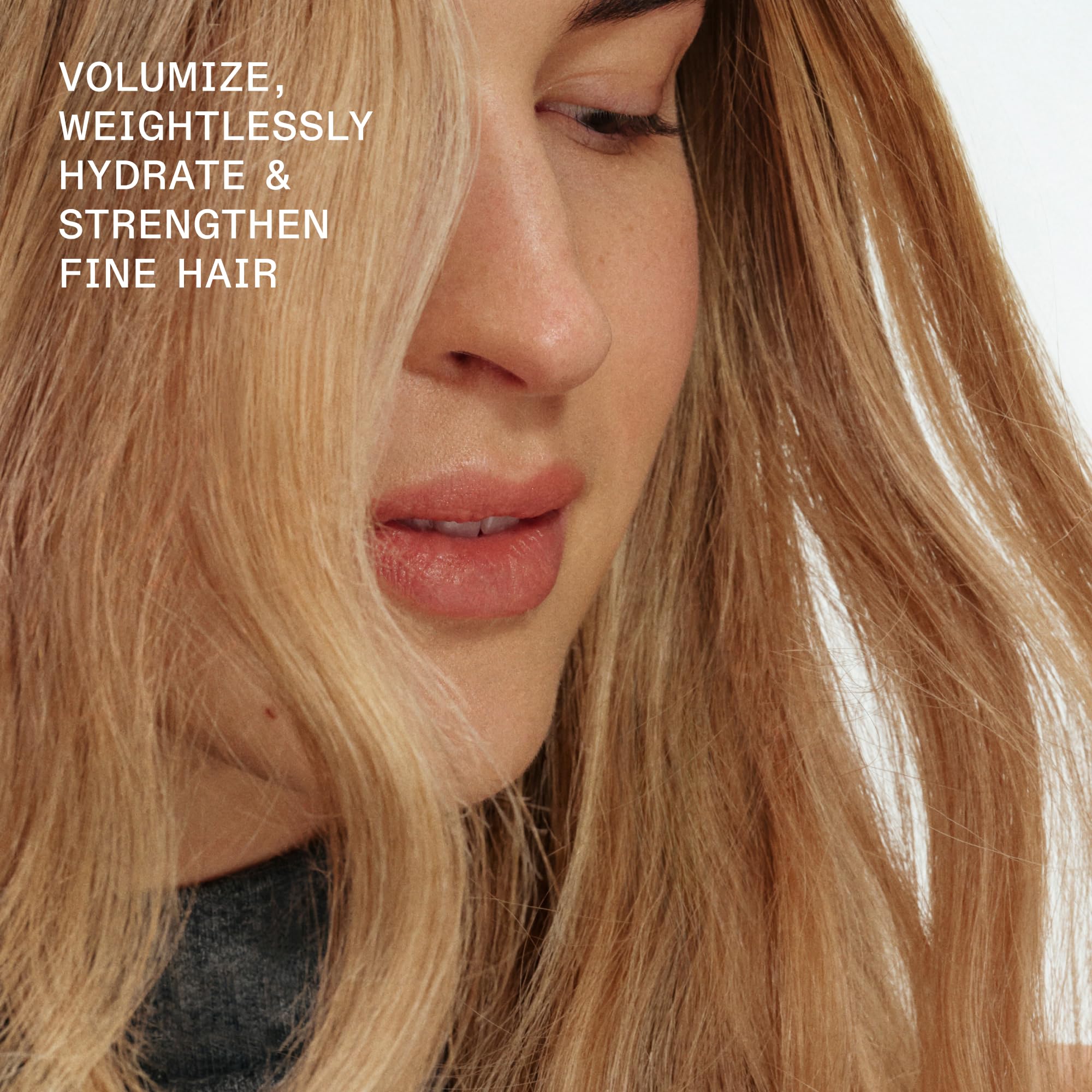 Olaplex N°.5FINE cream texture close-up showing weightless formula for fine hair
