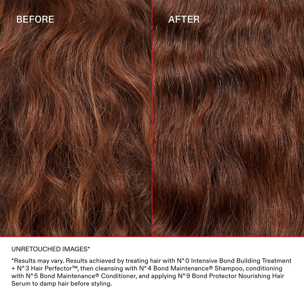 Olaplex N°.0 being applied to hair strands for better absorption and improved repair