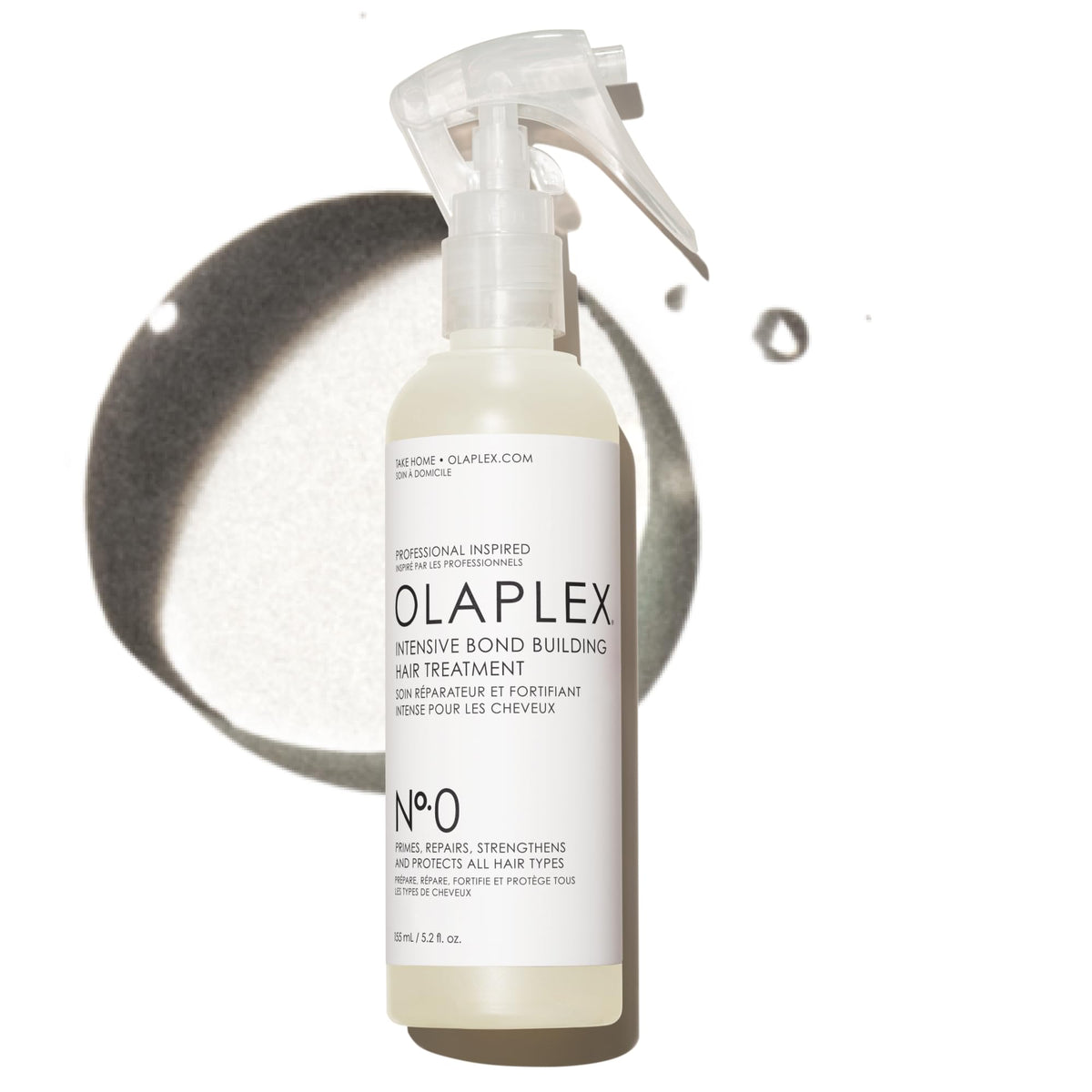 Olaplex N°.0 front bottle showing label and volume, conveys professional strength