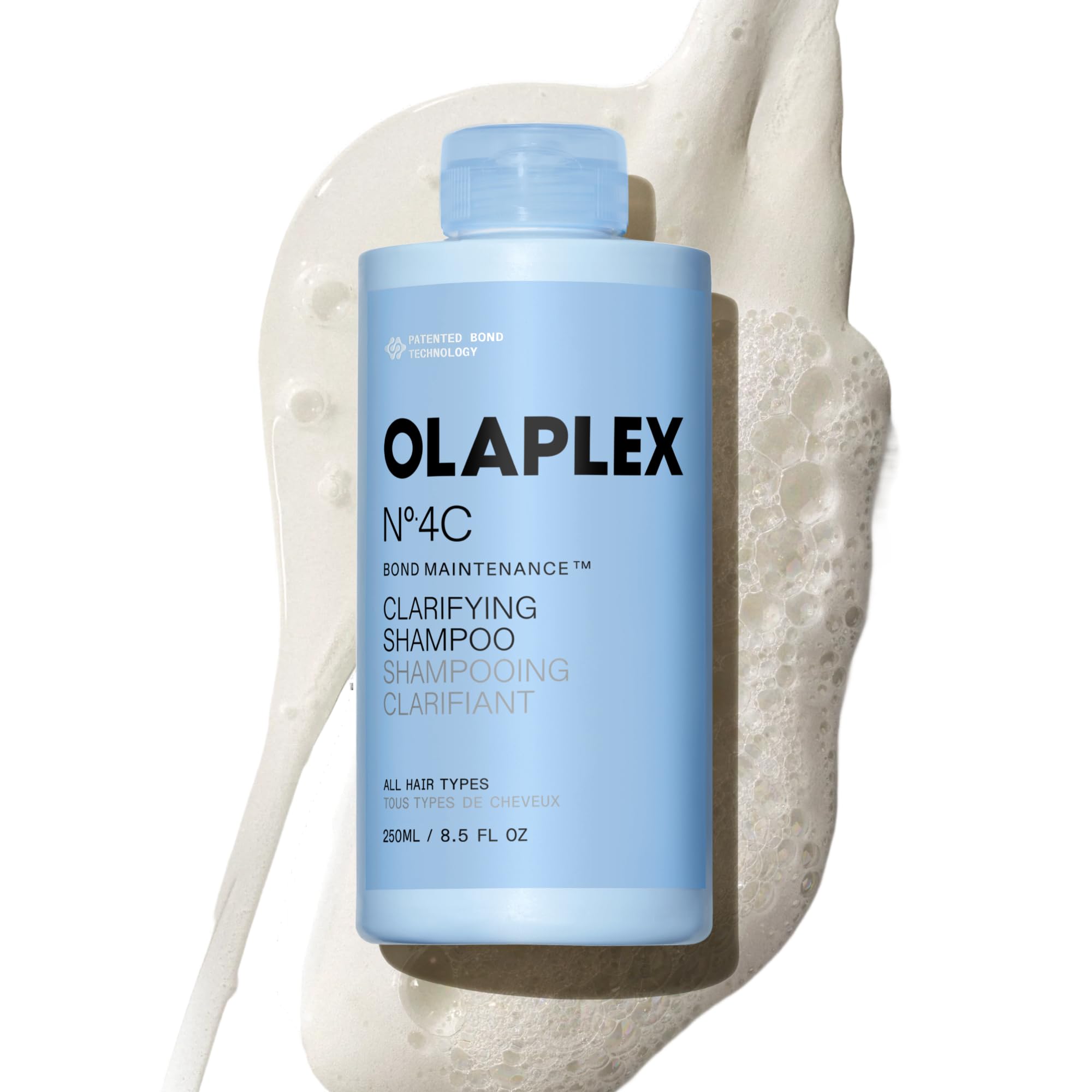 Olaplex N°.4C front bottle showing clean packaging and size benefit