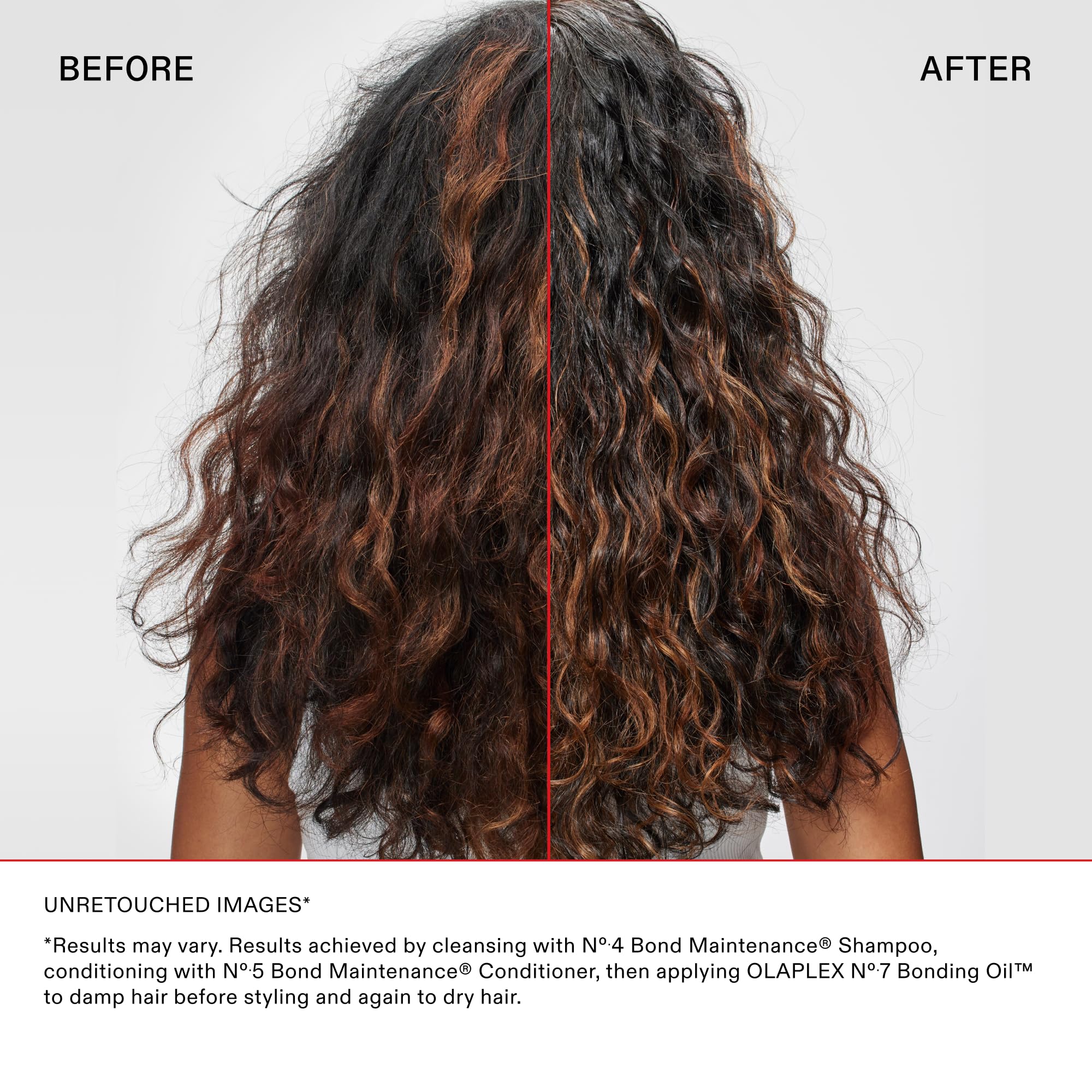 Olaplex set held in hand to show compact size and travel convenience