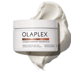 Olaplex front view of 200 mL Rich Hydration Mask showing packaging and size benefit