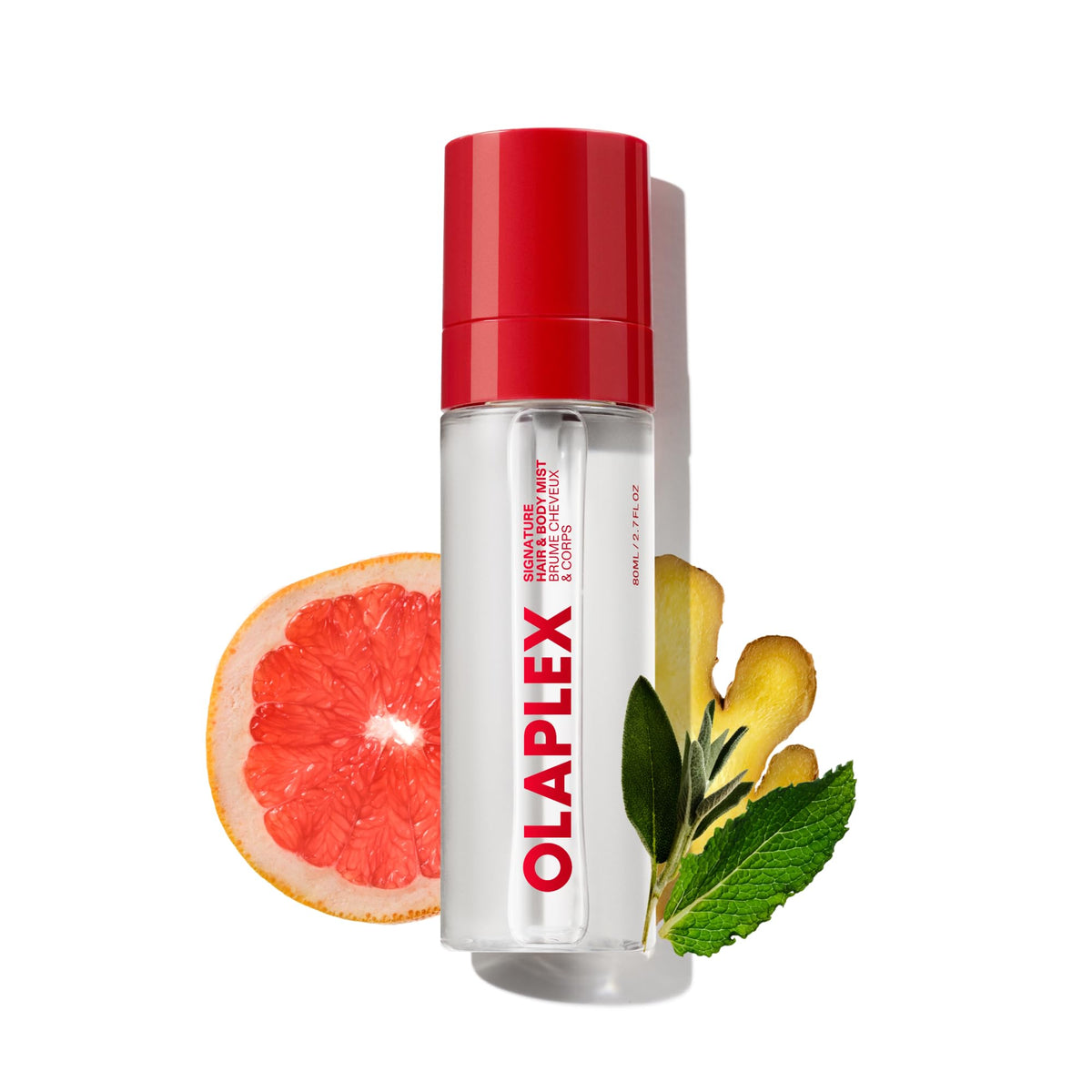 Olaplex signature mist front packaging shows bottle and branding for easy identification