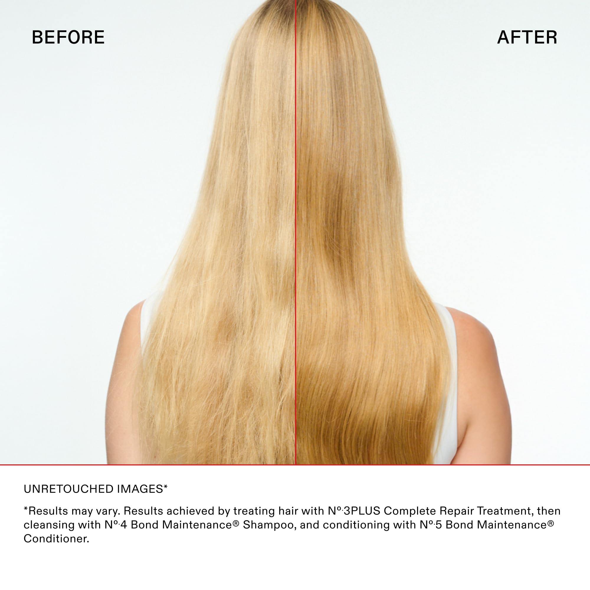 Olaplex set beside a ruler showing product sizes and travel-friendly volume
