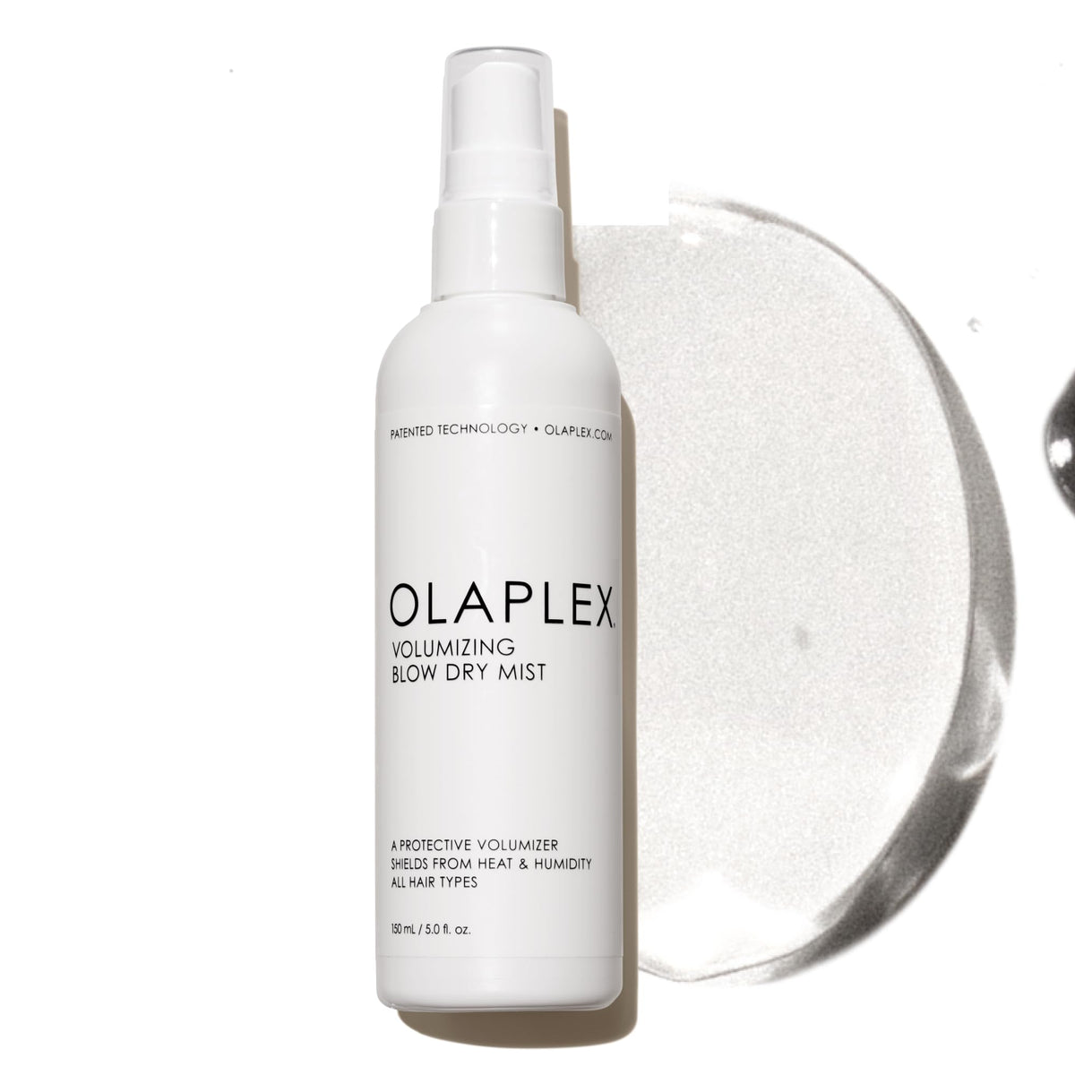 Olaplex front bottle shot showing product and volume benefits