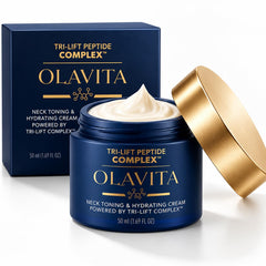 Olavita Cream front jar showing clean packaging and product benefits