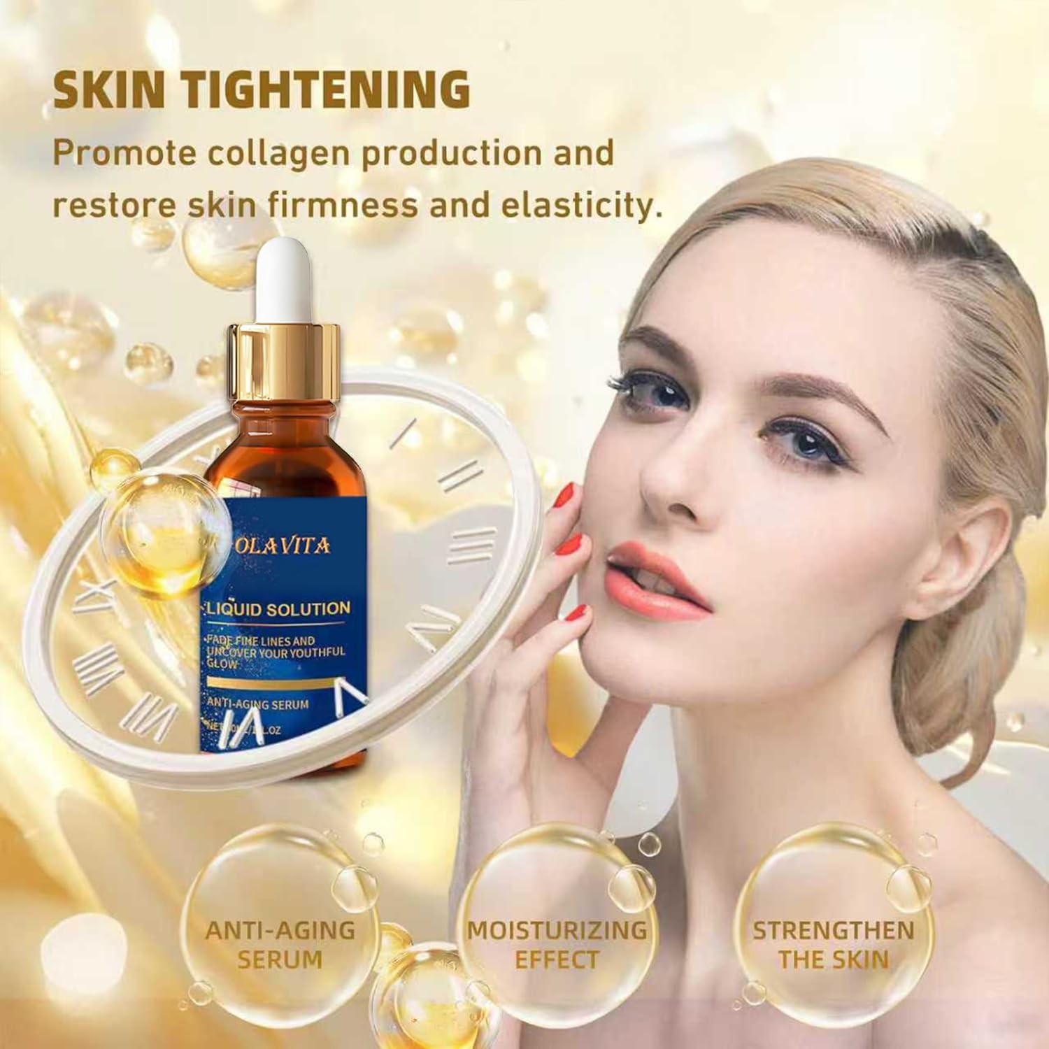 OLAVITA label close view listing plant extracts and vitamin content