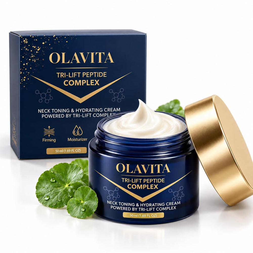 Olavita Skin jar front view showing sleek packaging and easy access