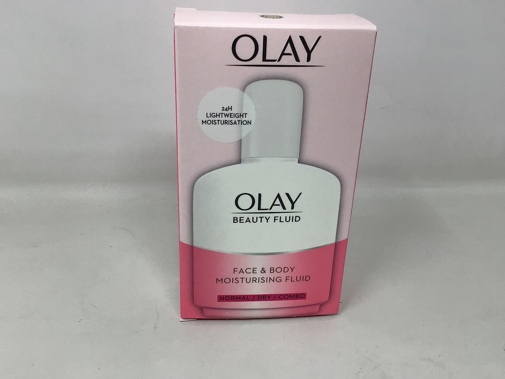 Olay bottle on bathroom shelf suggesting everyday use and accessible hydration