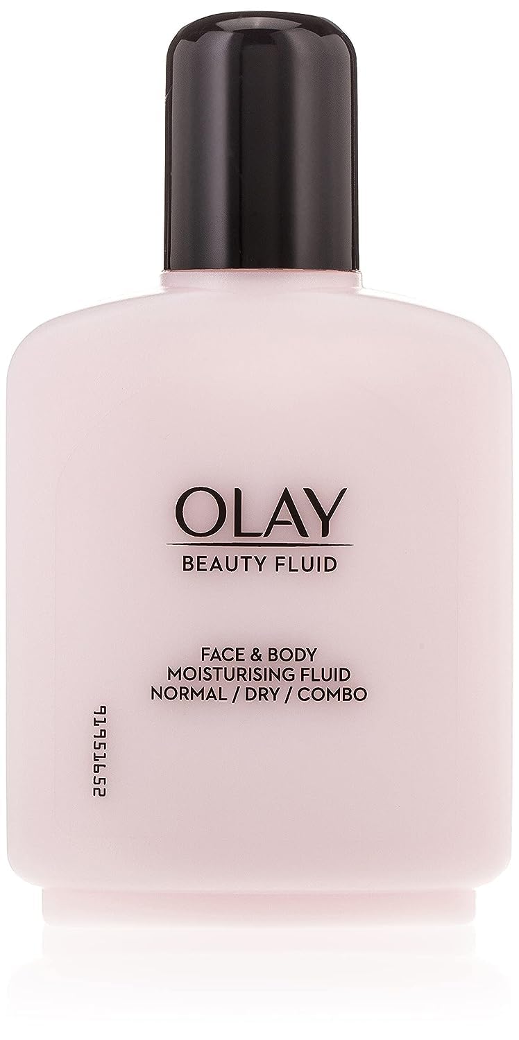 Olay bottle front packaging showing product and benefit of lightweight hydration