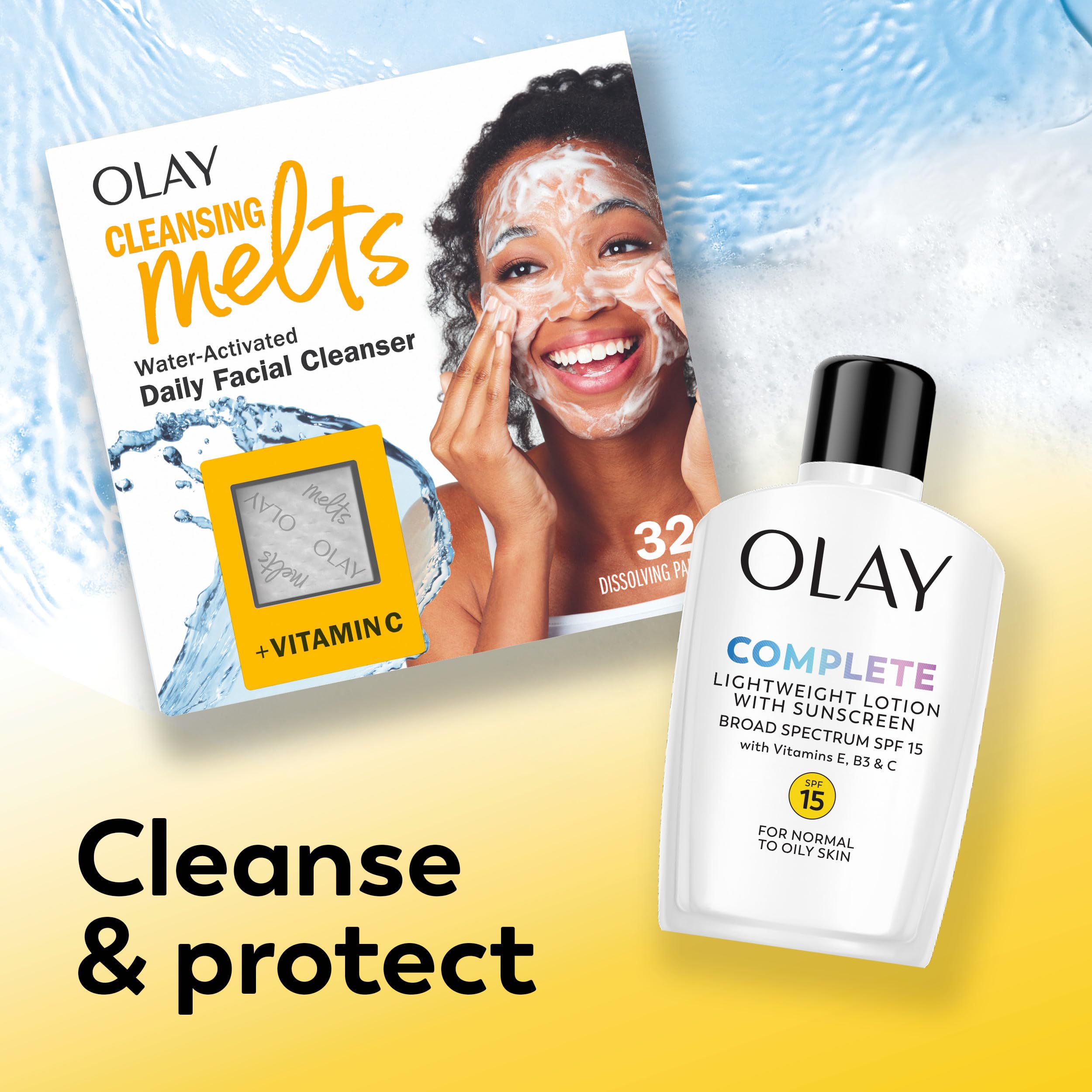 Olay two-pack boxed set for value and backup supply benefit