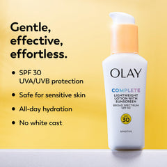 Olay cream swiped on cheek demonstrating blendability
