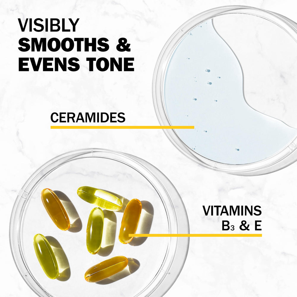 Olay Complete+ showcasing ceramides and vitamin E for skin barrier support
