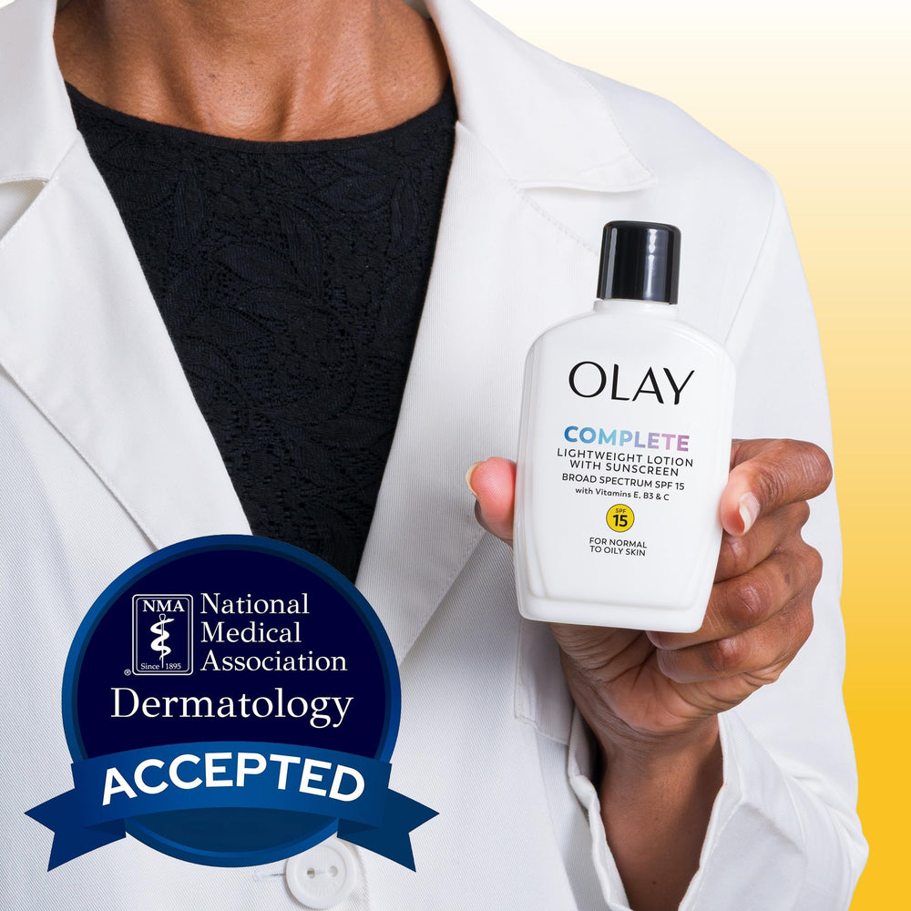 Olay used under makeup demonstrating seamless layering benefit