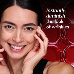 Olay serum being smoothed into skin showing immediate hydration benefit