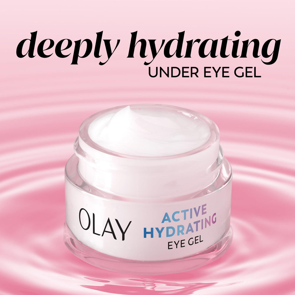 Olay gel texture close-up showing lightweight hydration benefits