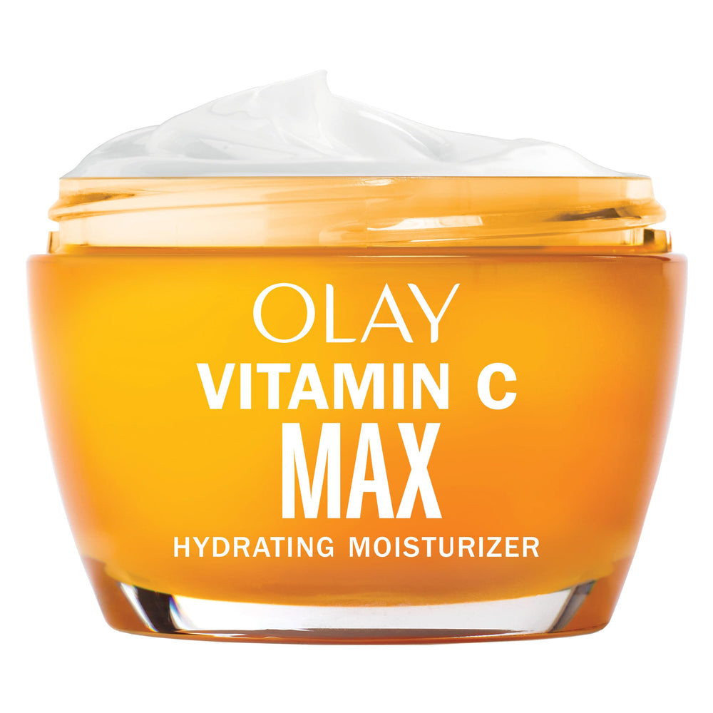 Olay front packaging showing brightening moisturizer and benefits