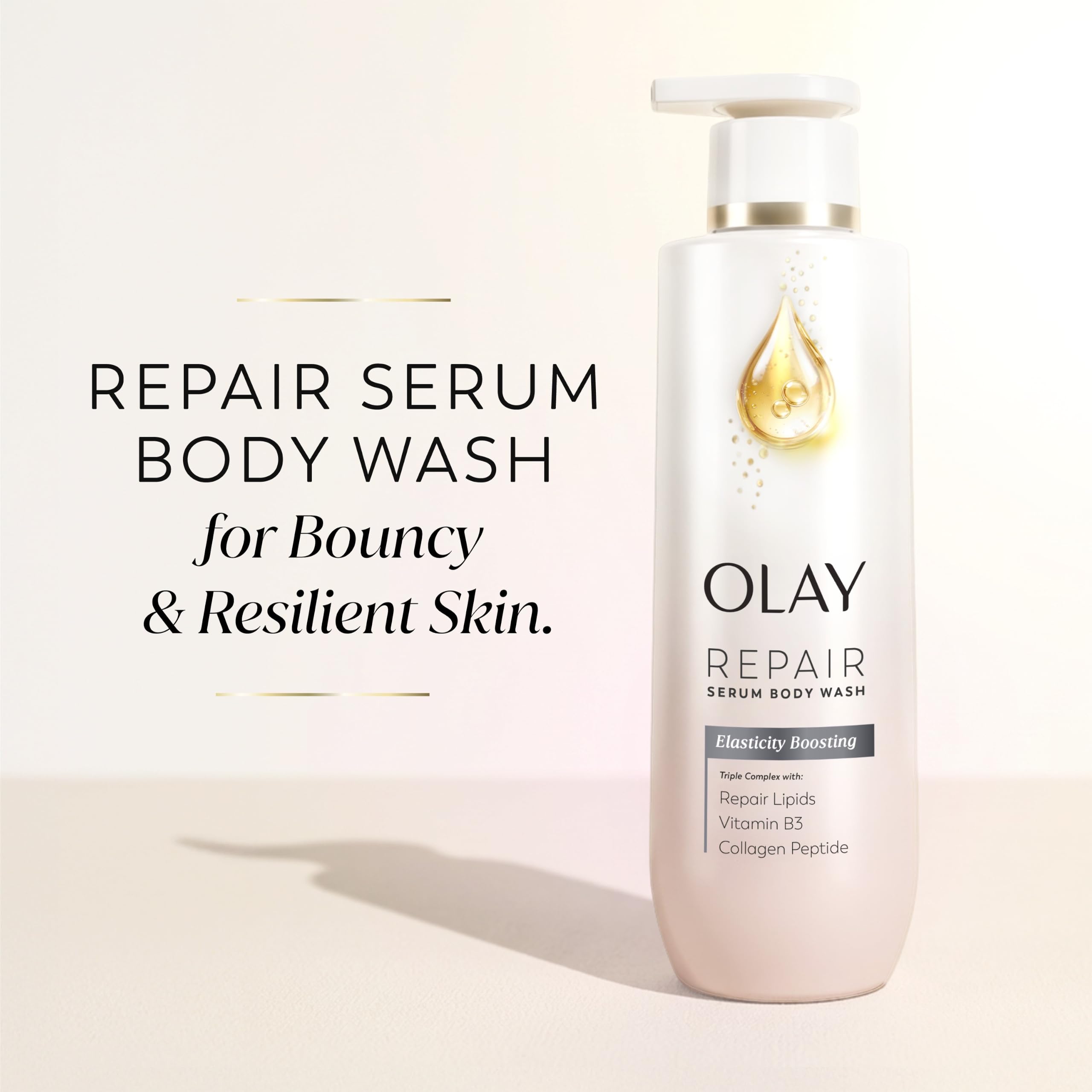 Olay creamy lather texture demonstrating moisturizing foam