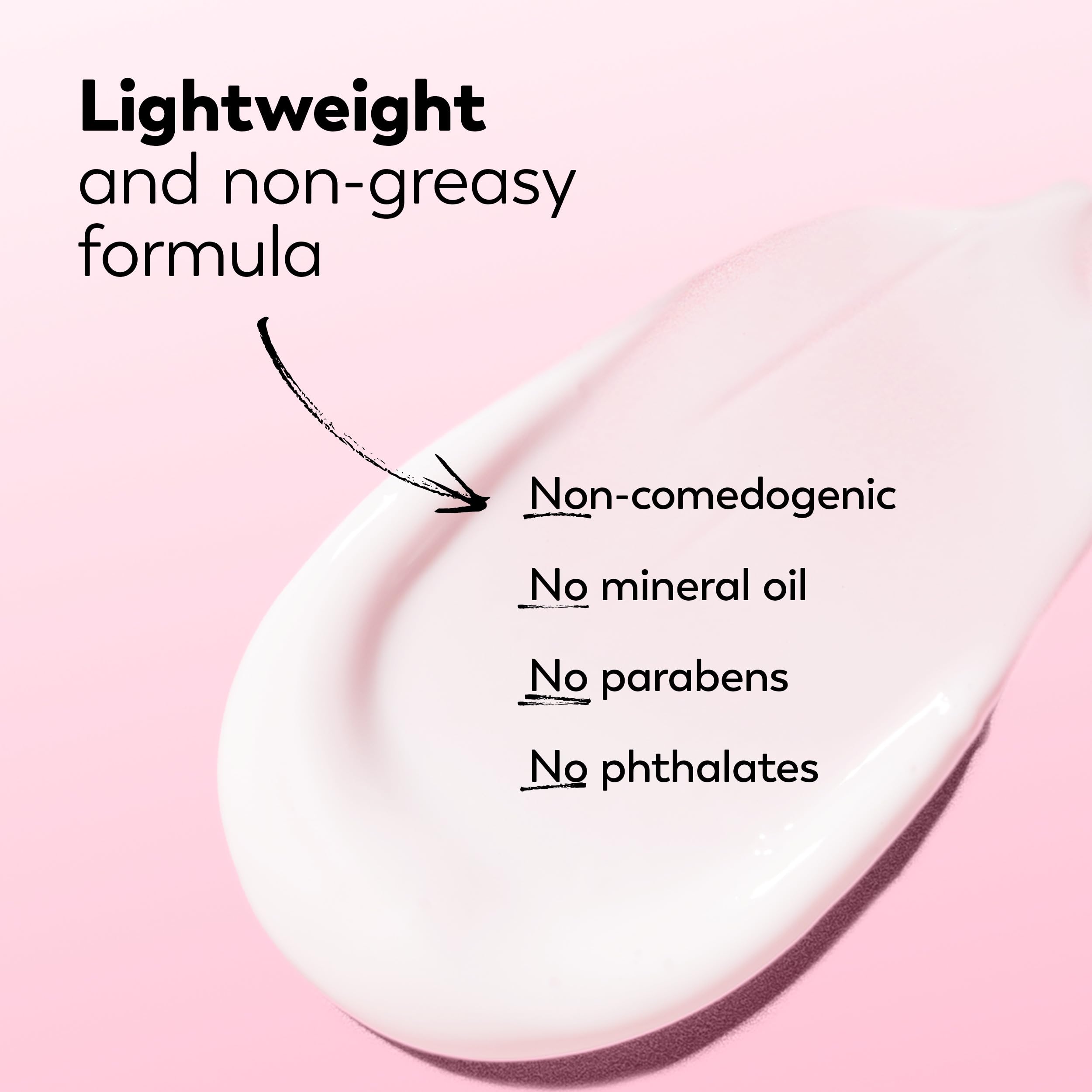 Olay lotion being absorbed into skin showing long-lasting hydration benefit