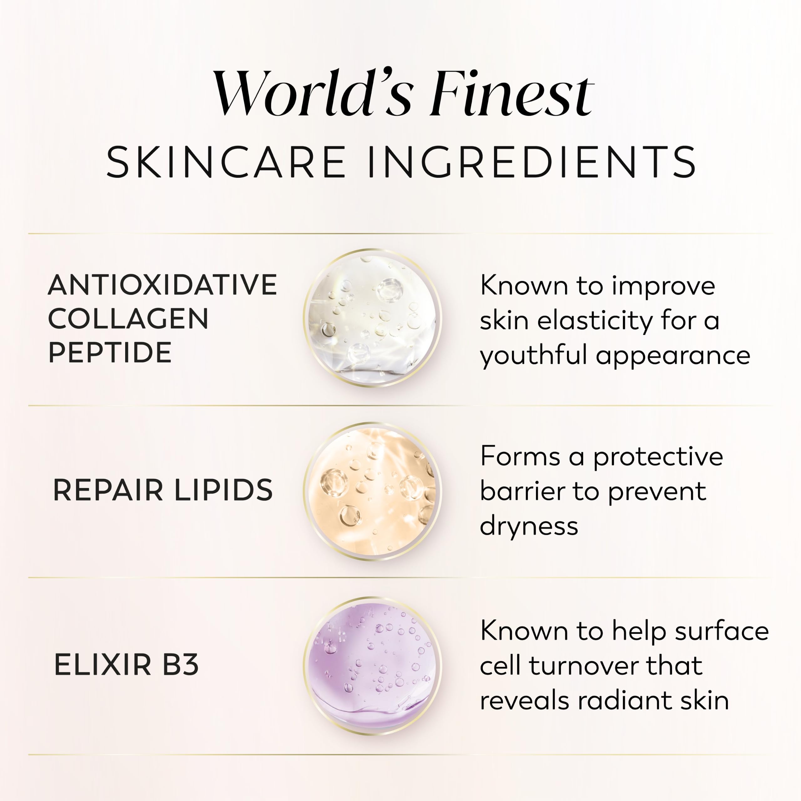 Olay pour on hand demonstrating amount and skin coverage