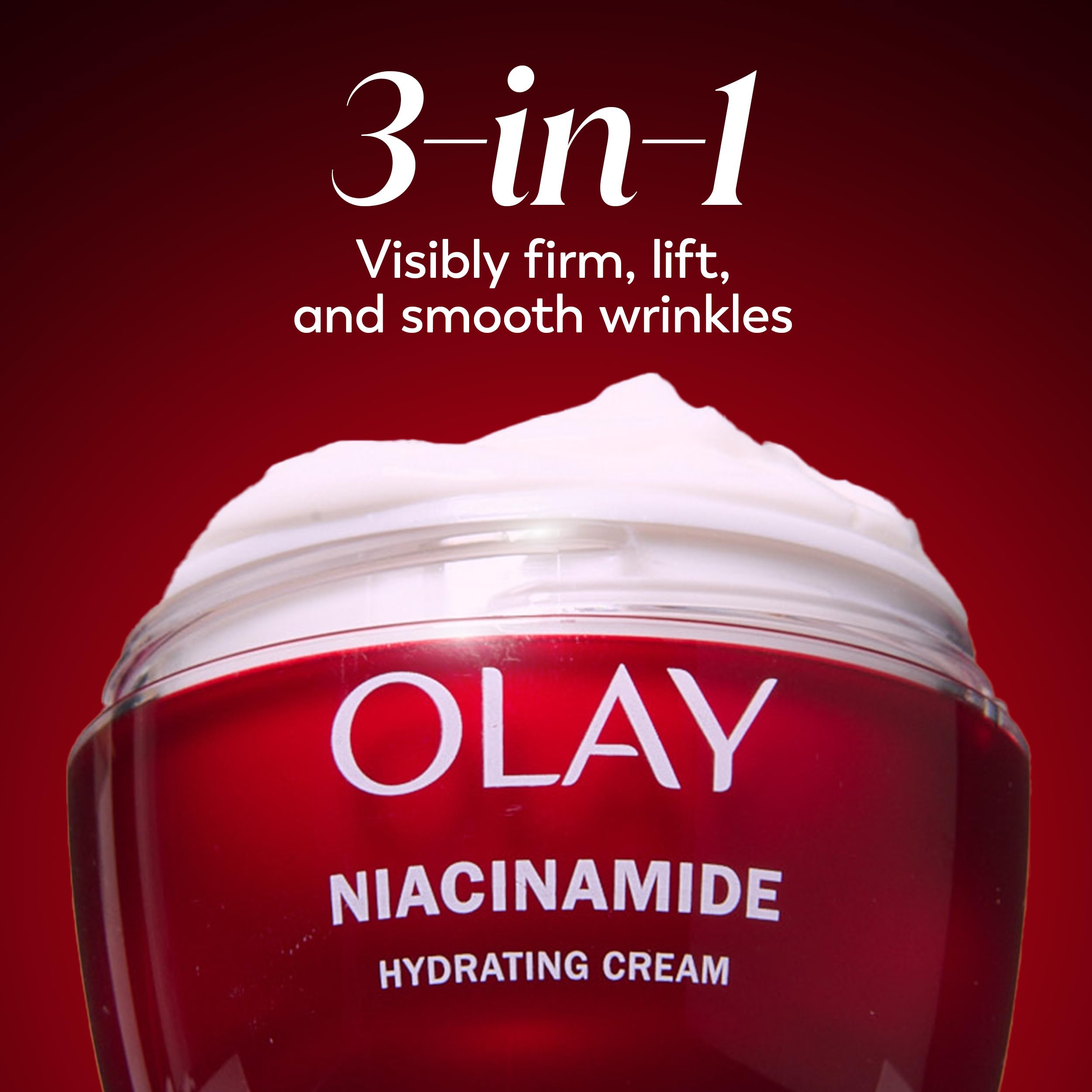 Olay product next to sunscreen in morning routine emphasizing daytime protection