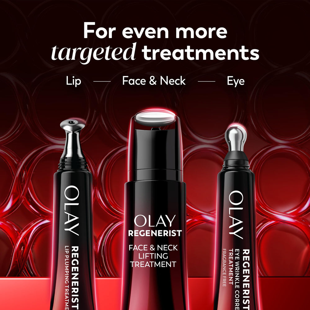 Olay back label detail showing ingredient list and usage benefits