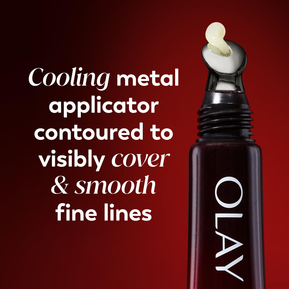 Olay gloss on model demonstrating fuller-looking smooth lips