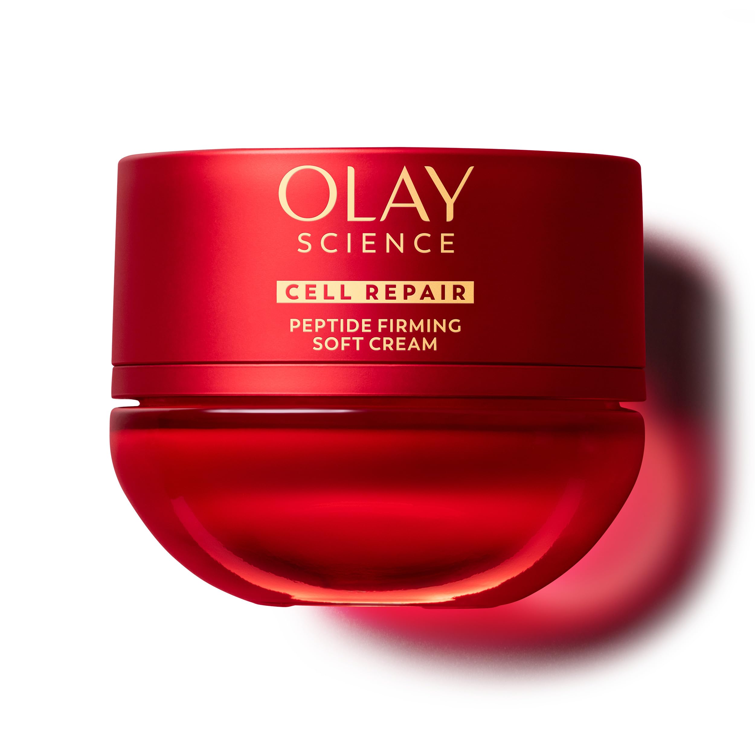 Olay Science front jar showing product branding and sleek packaging benefit clarity