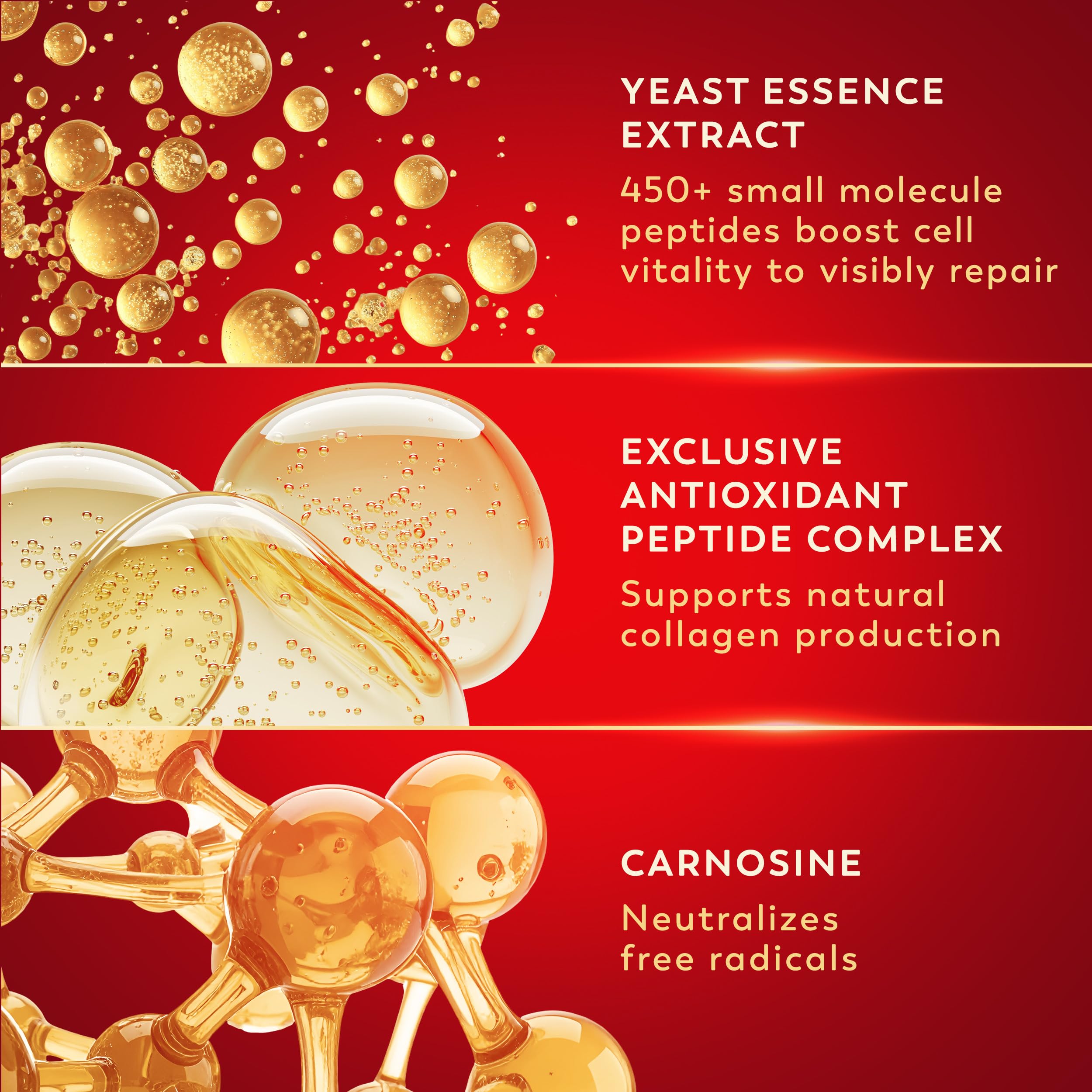 Olay Science bottle next to cream suggesting layering in routine benefit: better product synergy