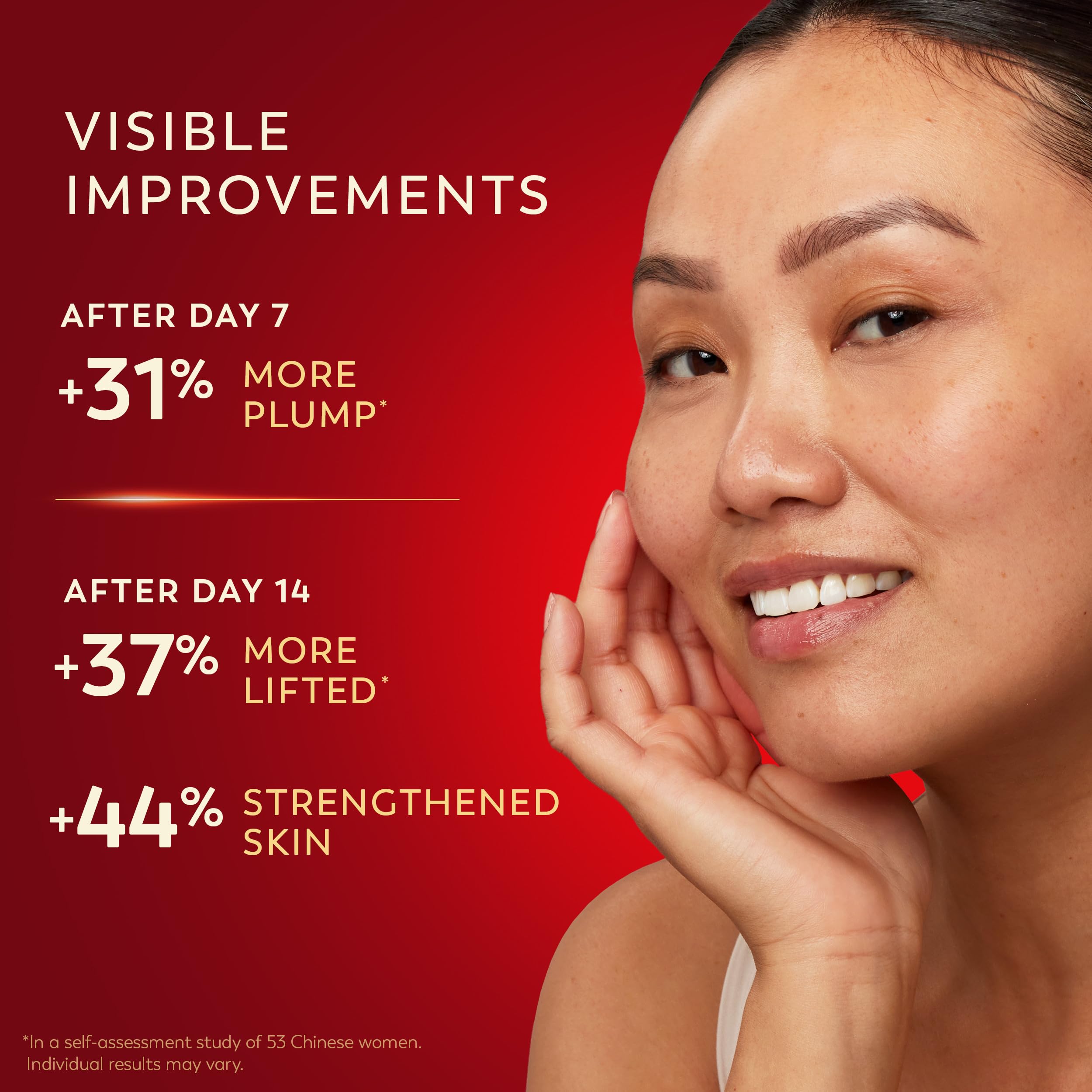 Olay Science pouring onto hand demonstrating easy application benefit: immediate hydration