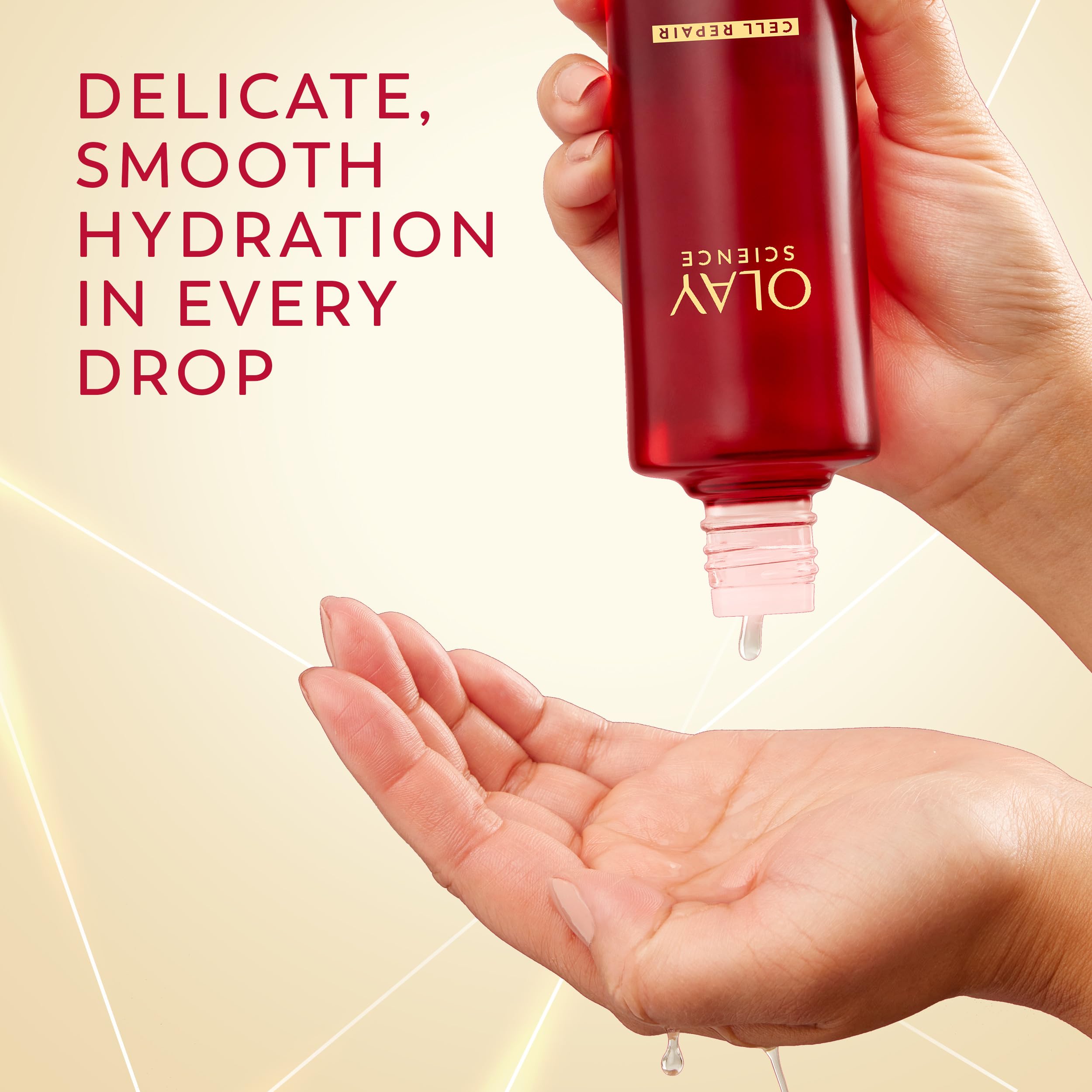 Olay Science scientist lab ingredient visual hinting research origin benefit: science backed