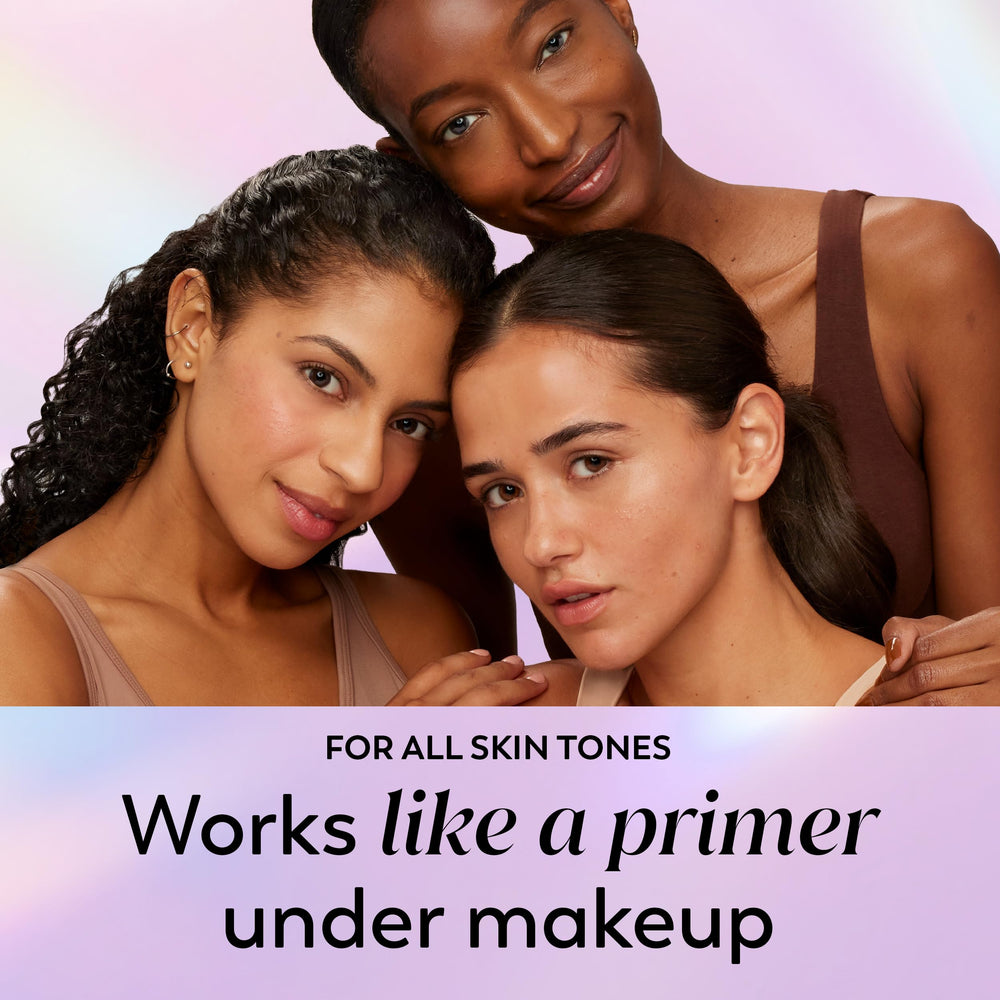Cream melting into skin from Olay showing non-greasy absorbing benefit