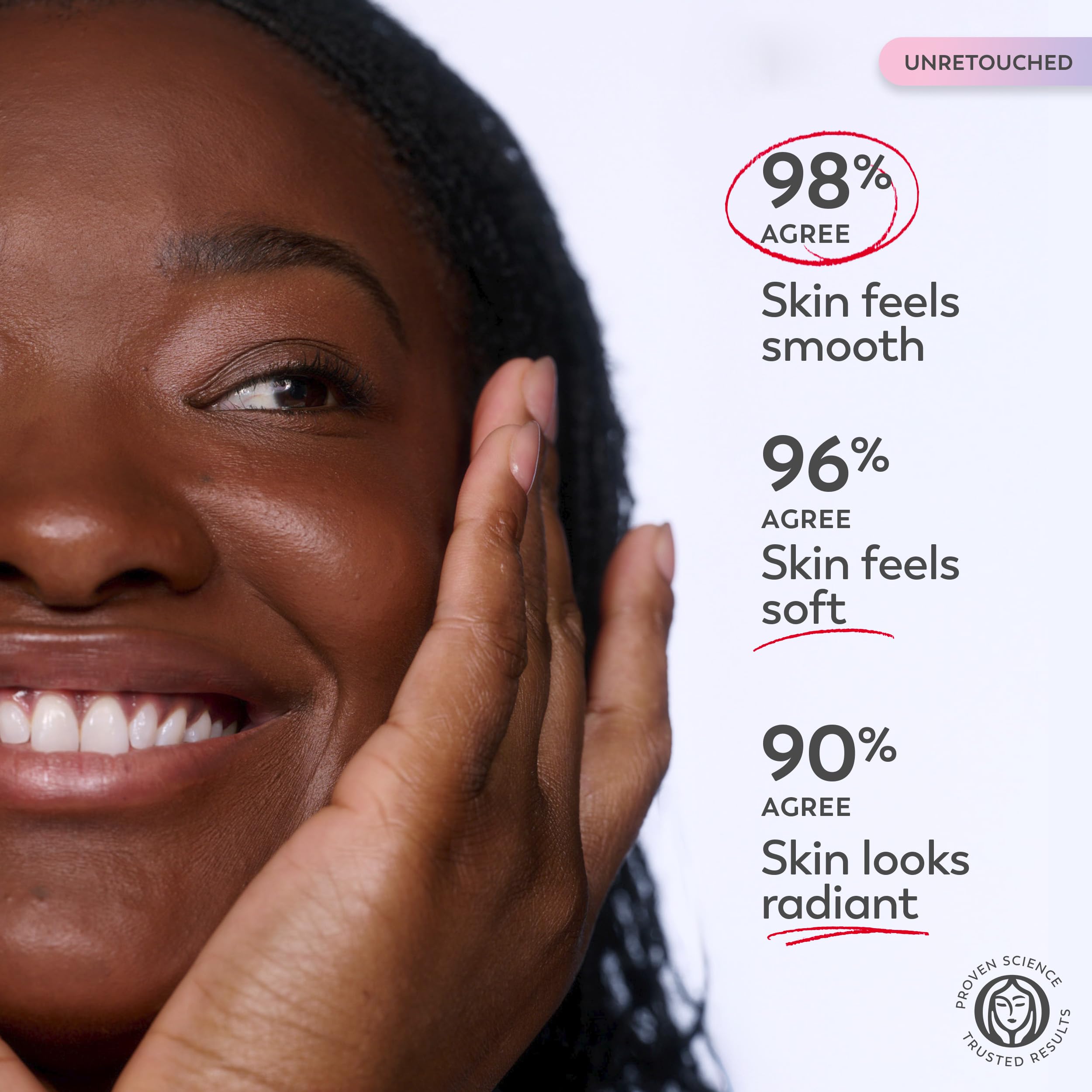 Olay Super Cream applied as primer by model for a smooth makeup base