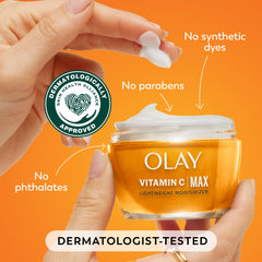 Olay texture close-up of gel-cream demonstrating lightweight hydration