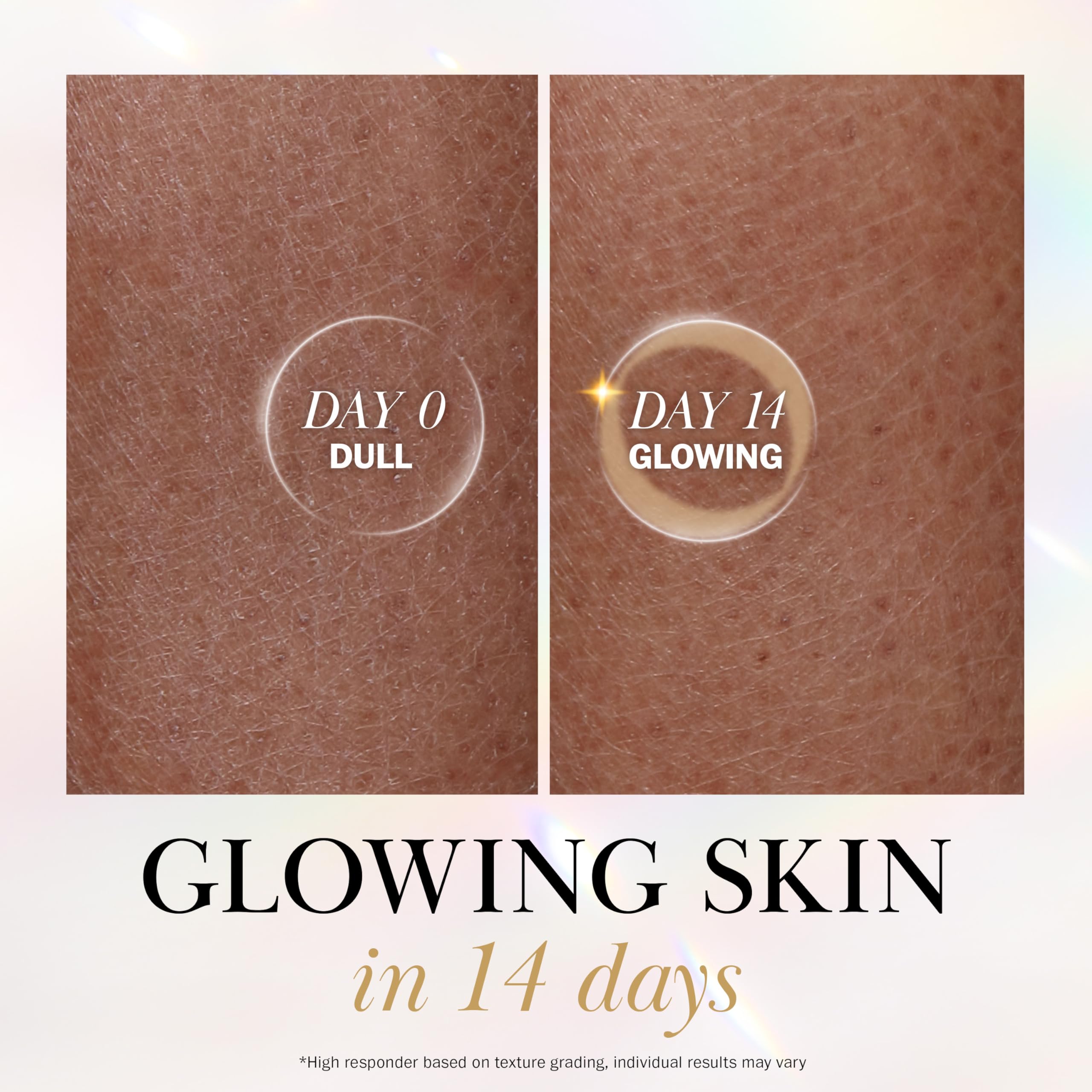 Olay texture on skin illustrating smooth feel and hydrating finish