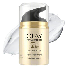 Olay Total Effects front jar showing clean design and product benefit