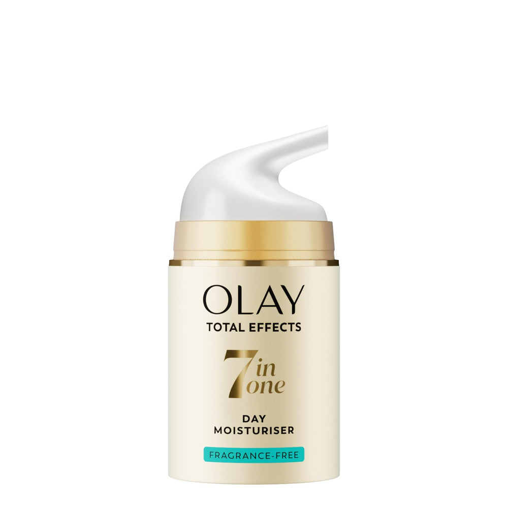 Olay Total Effects front jar showing clean packaging and benefits
