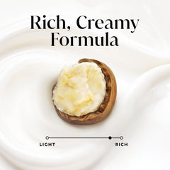 Olay shea butter and hyaluronic visual highlighting key ingredients