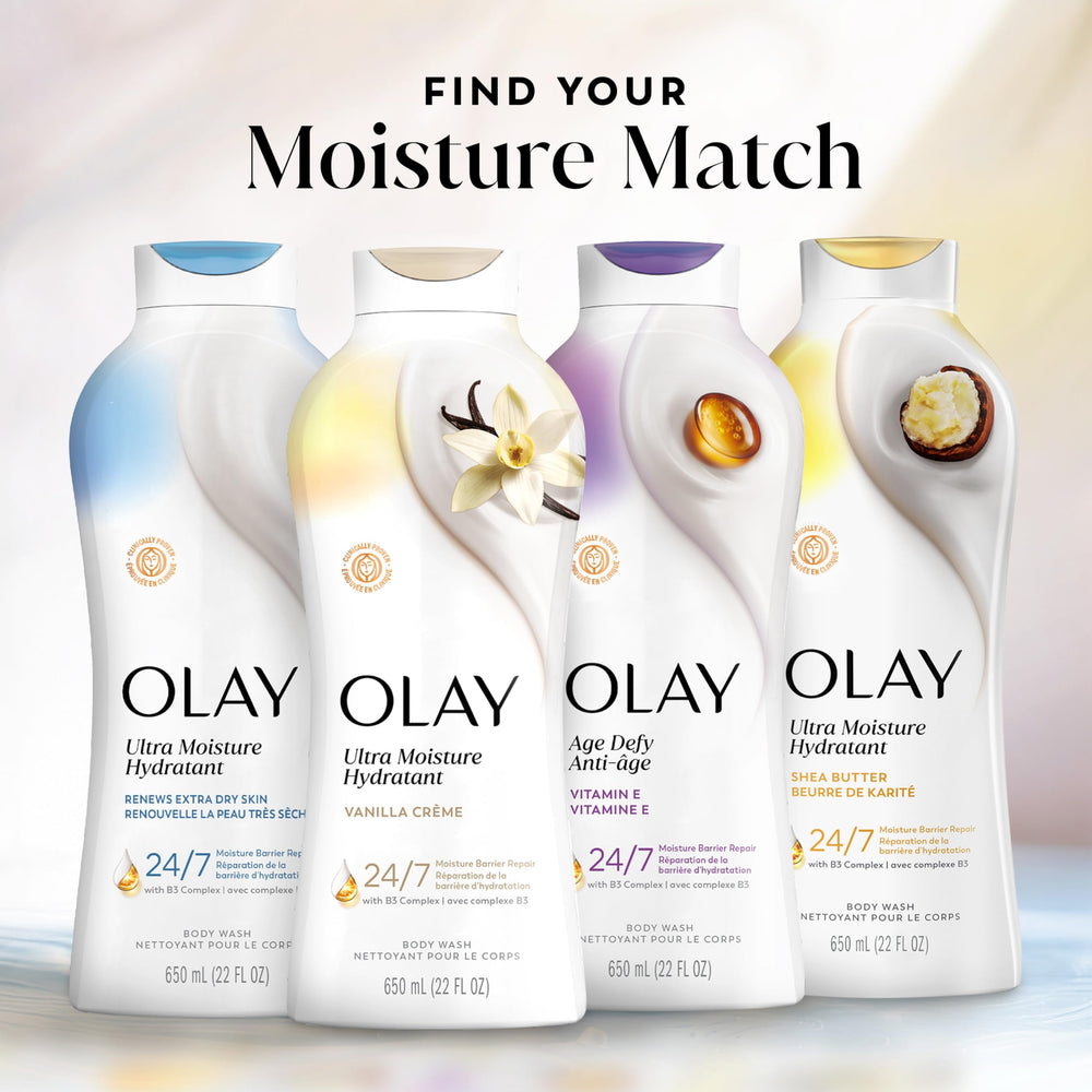 Two Olay bottles stacked to show pack of two value
