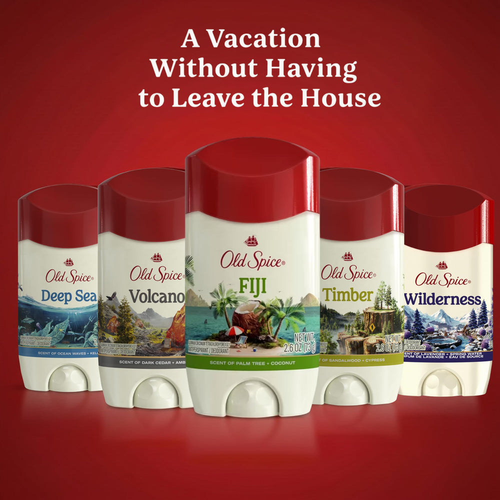 Old Spice Alpine on bathroom shelf for daily routine convenience benefit
