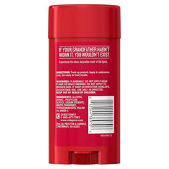 Old Spice Classic being applied to underarm demonstrating quick dry benefit