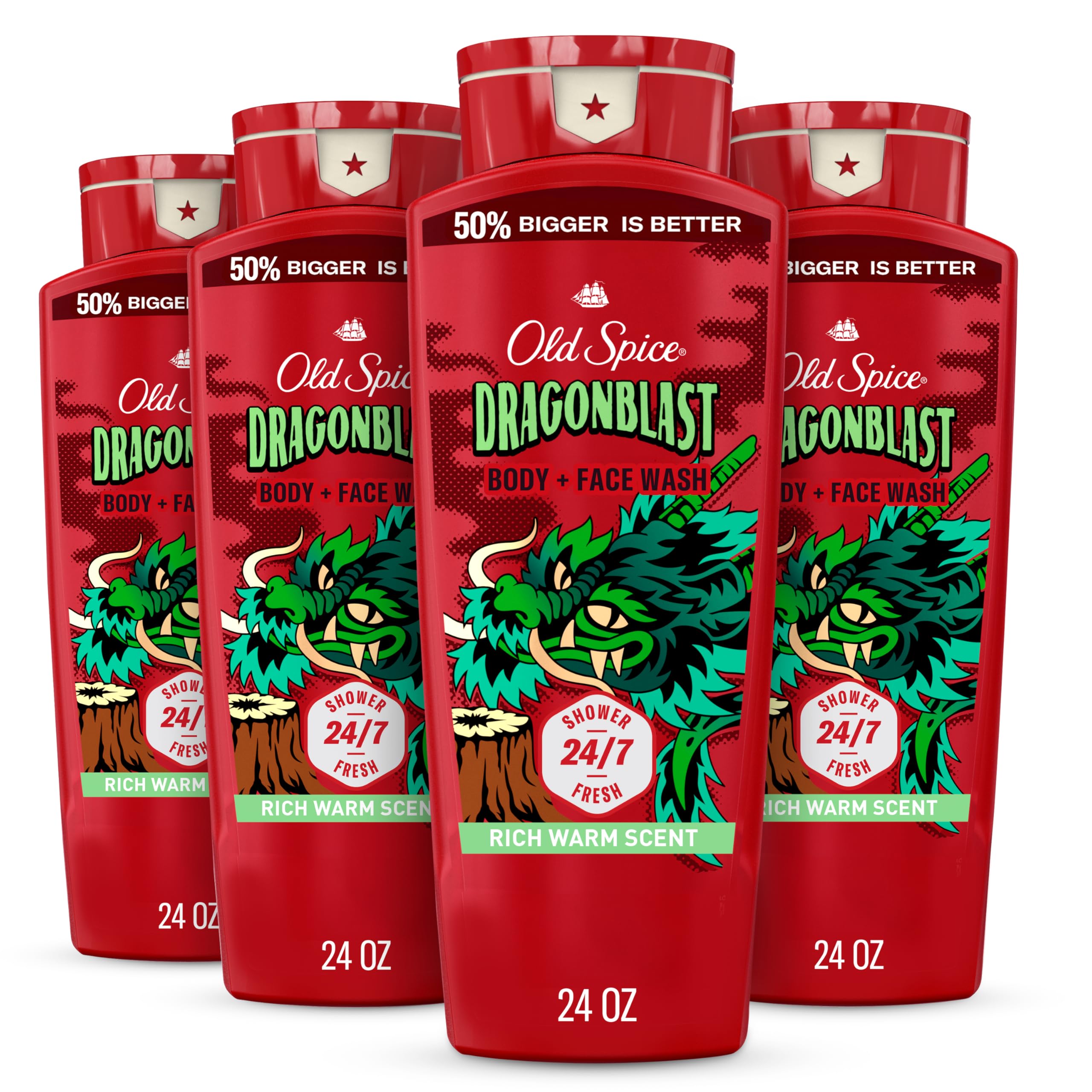 Old Spice Dragonblast front packaging showing bold label and scent