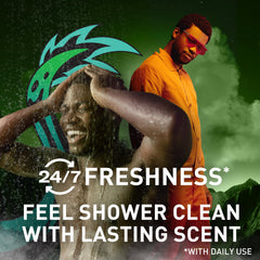 Old Spice Dragonblast rich lather close-up demonstrating foamy cleanse